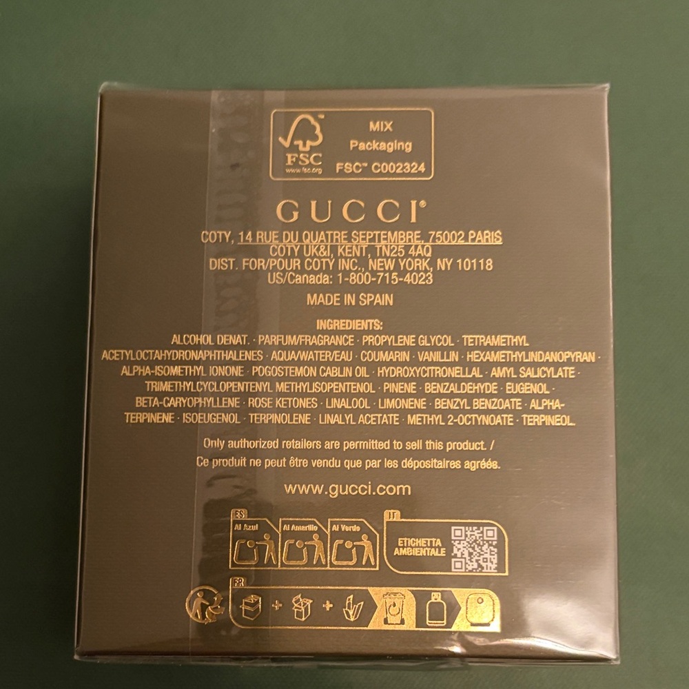 Gucci Guilty Absolu de Parfum for Men - Gold and Black - Picture 2 of 3